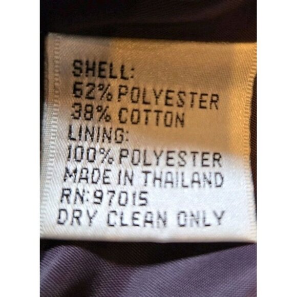 Bill Blass Skirt Suit Womens Violet Quilted Circle Pockets 10 Purple NWT Vintage - Picture 15 of 16